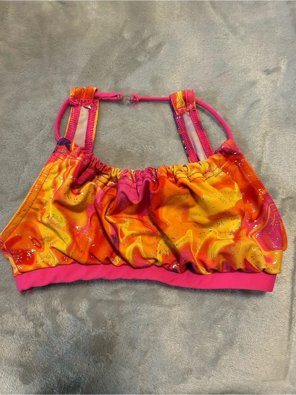 Capezio Pink Orange Yellow Dance Top